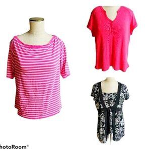 3 Shirt Tops Tommy Hilfiger Boat Neck Blouse WOMEN'S WOMAN'S EXTRA LARGE